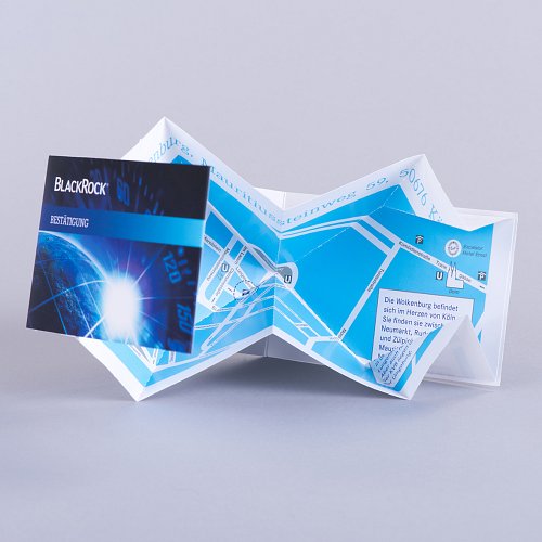 Exploding Map Business Card Size